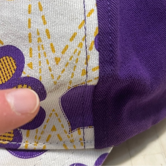 NFL Vikings Floral Mural Toddler Girls Baseball Cap - Picture 6 of 7